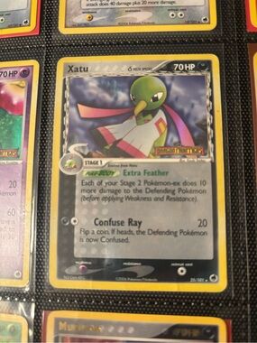 Pokemon Xatu Dragon Frontiers RH Trading Card - Green, Yellow, Purple